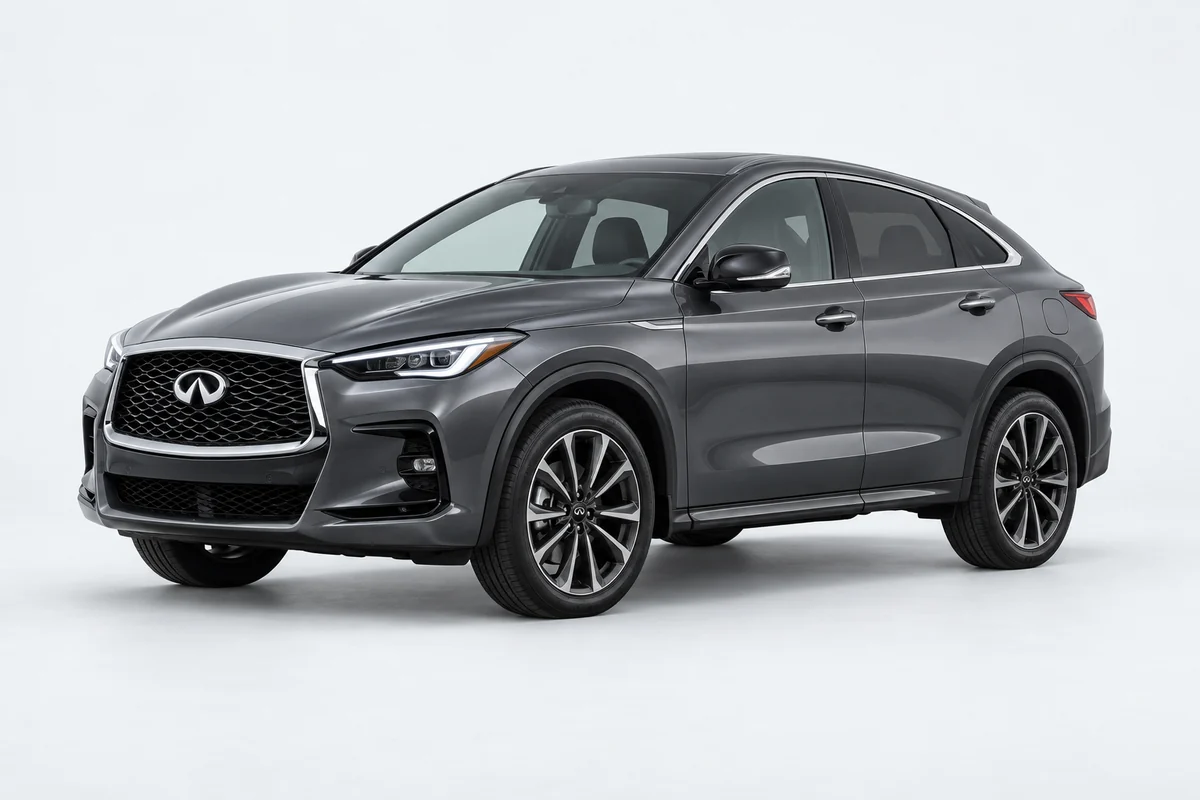 Infiniti QX55 — вид спереди в три четверти