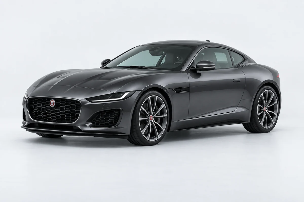 Jaguar F-TYPE — вид спереди в три четверти
