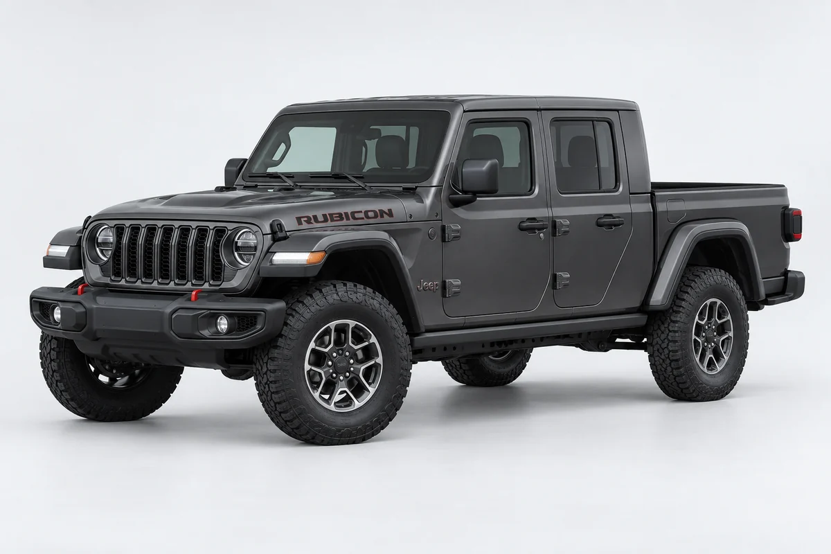 Jeep Gladiator — вид спереди в три четверти