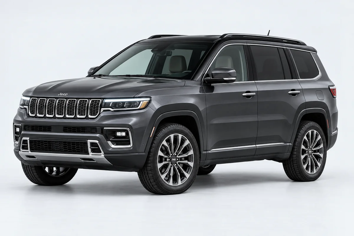 Jeep Grand Wagoneer — вид спереди в три четверти