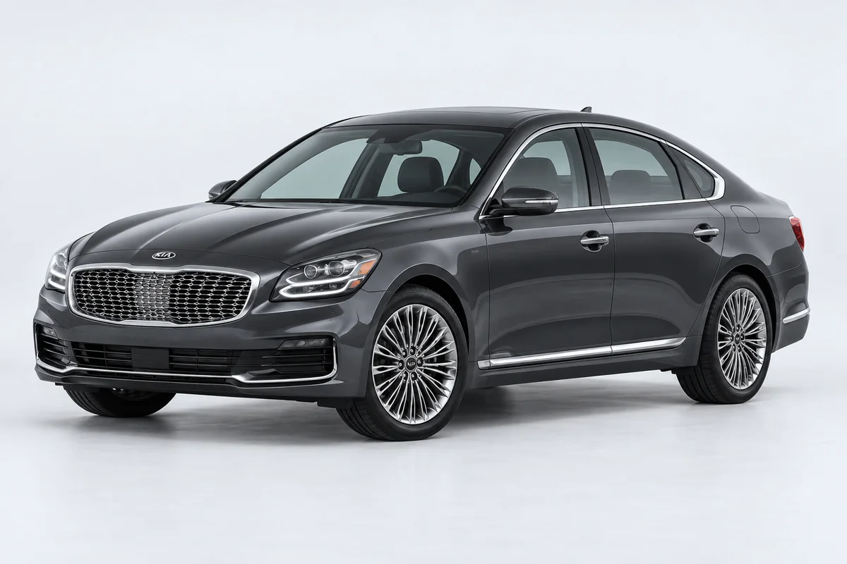 Kia K9 / K900 / Quoris — вид спереди в три четверти