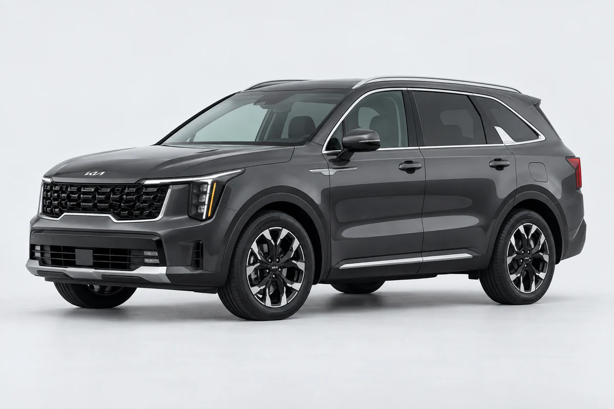 Kia Sorento — вид спереди в три четверти