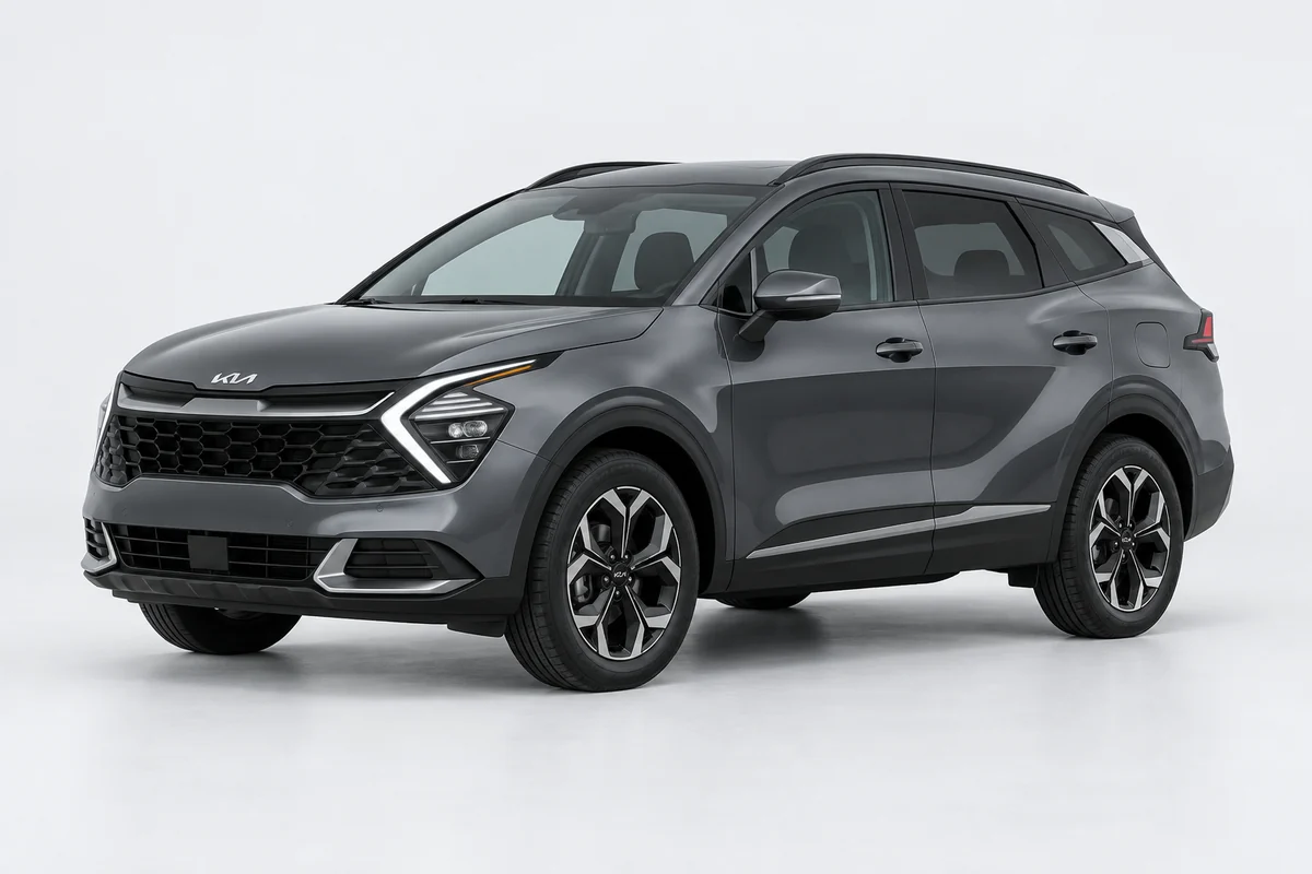 Kia Sportage — вид спереди в три четверти