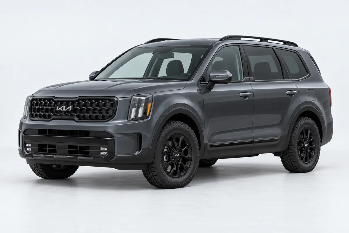 Kia Telluride — вид спереди в три четверти
