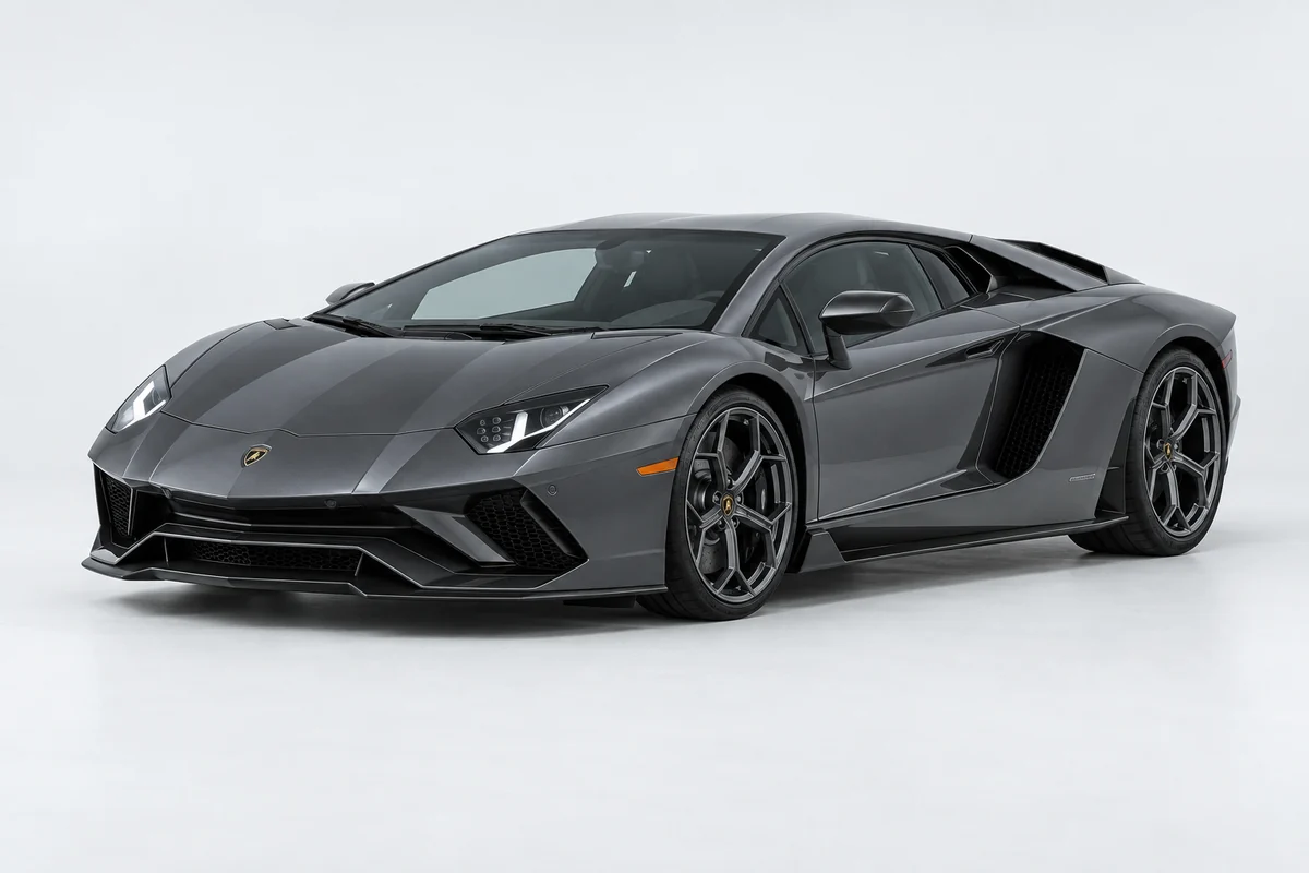Lamborghini Aventador — вид спереди в три четверти