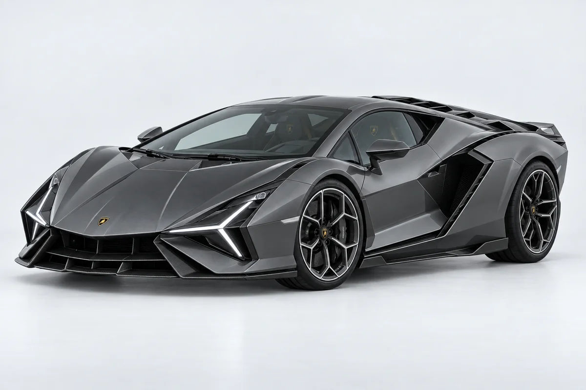 Lamborghini Sián — вид спереди в три четверти