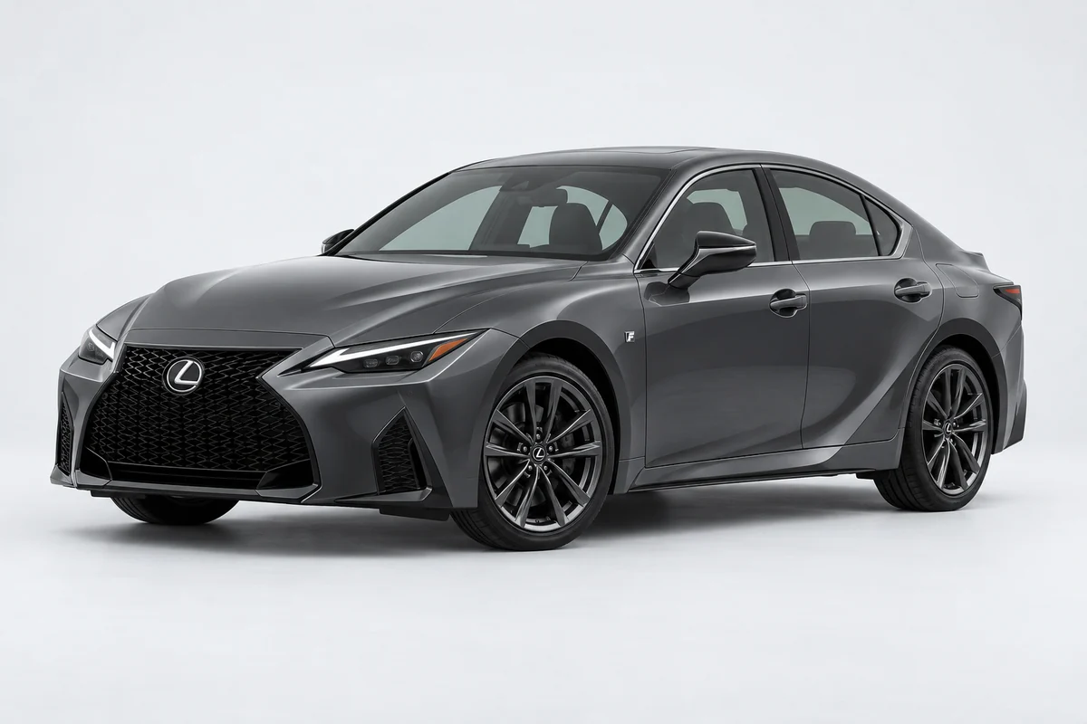 Lexus IS — вид спереди в три четверти