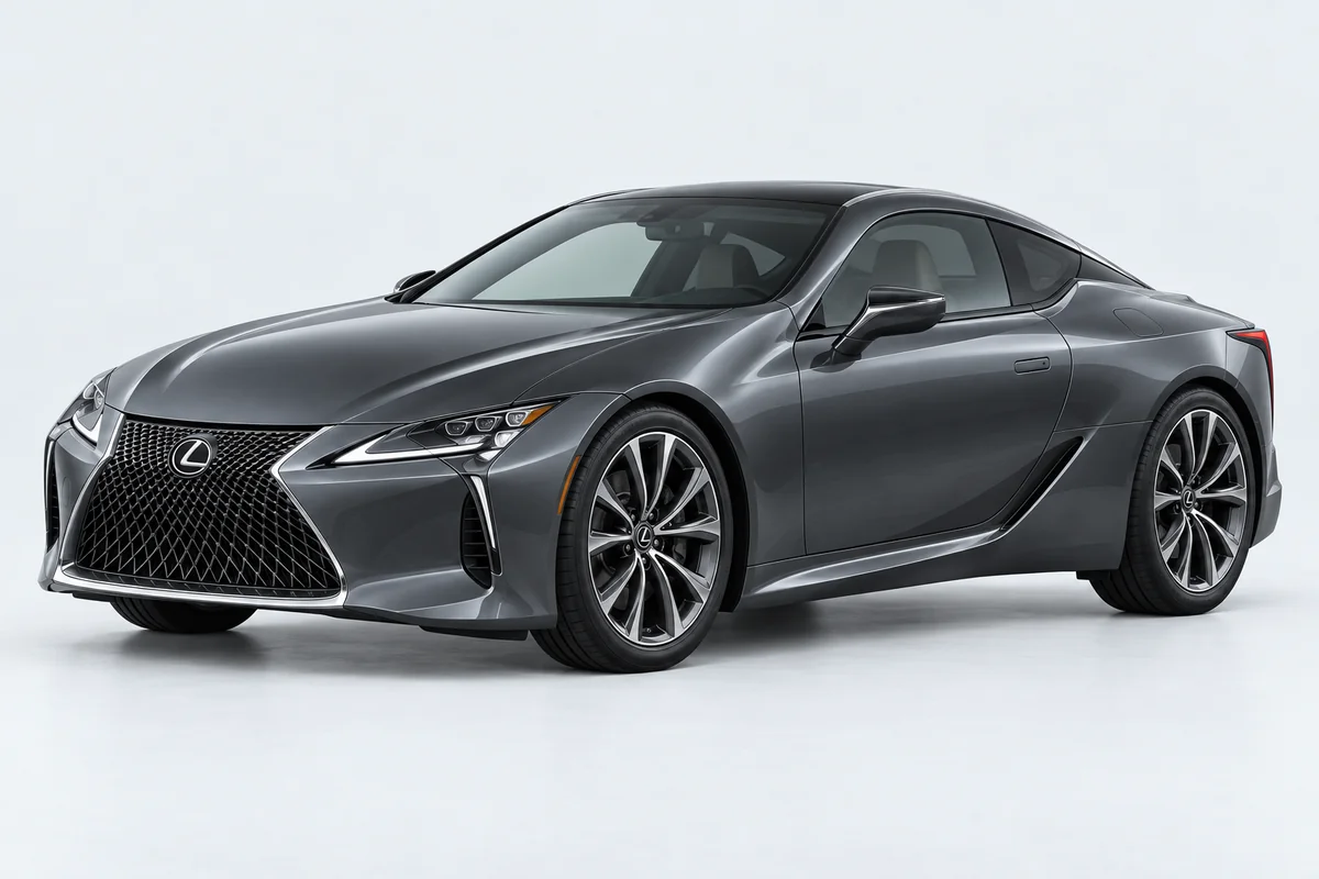 Lexus LC — вид спереди в три четверти