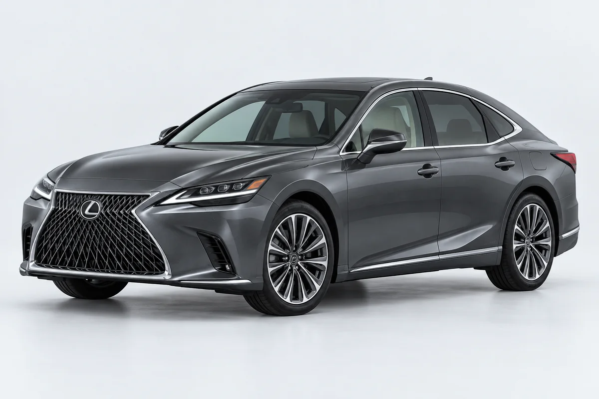 Lexus LS — вид спереди в три четверти