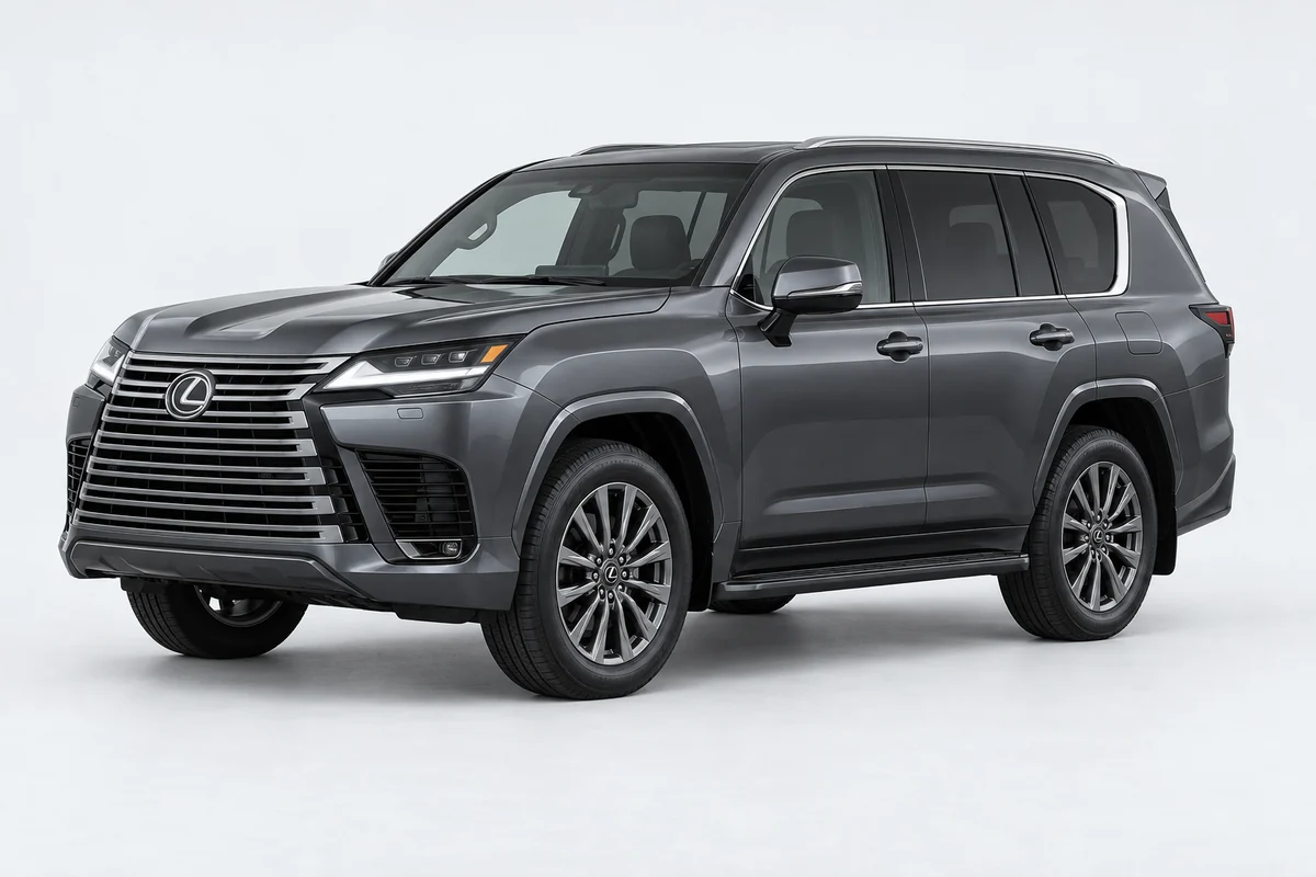 Lexus LX — вид спереди в три четверти