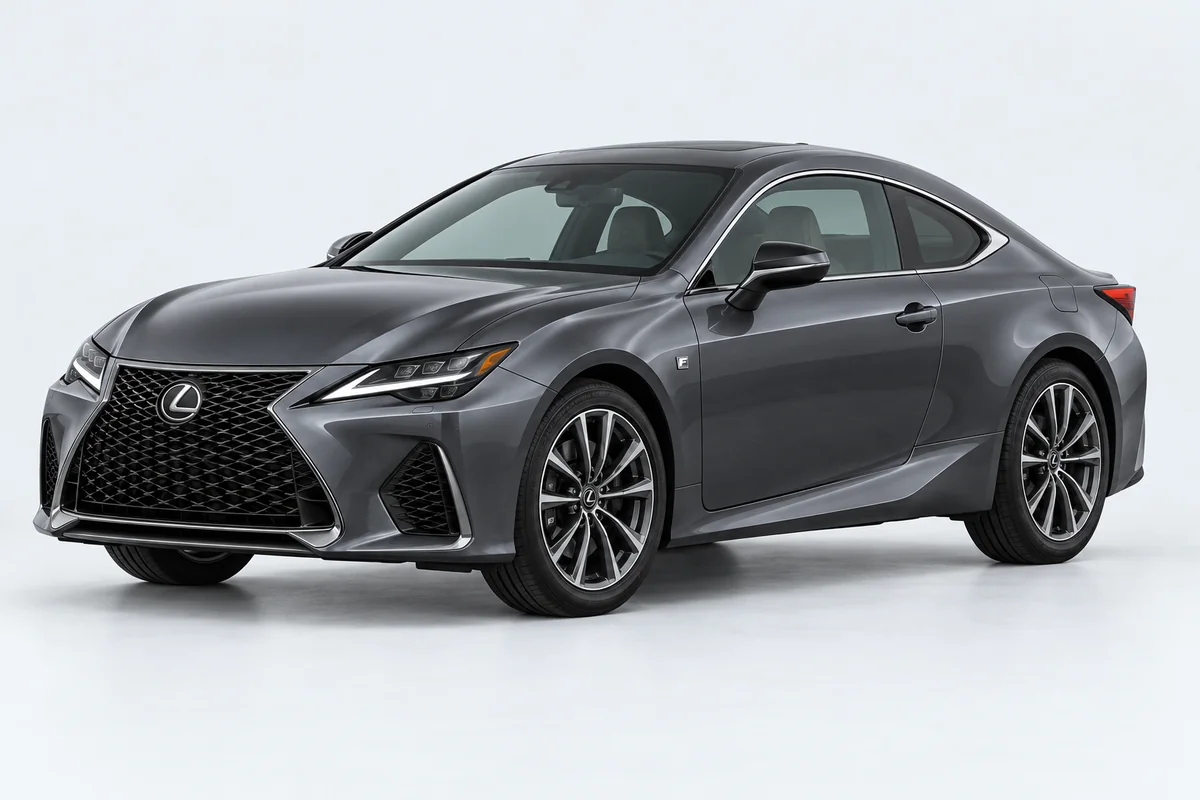 Lexus RC — вид спереди в три четверти