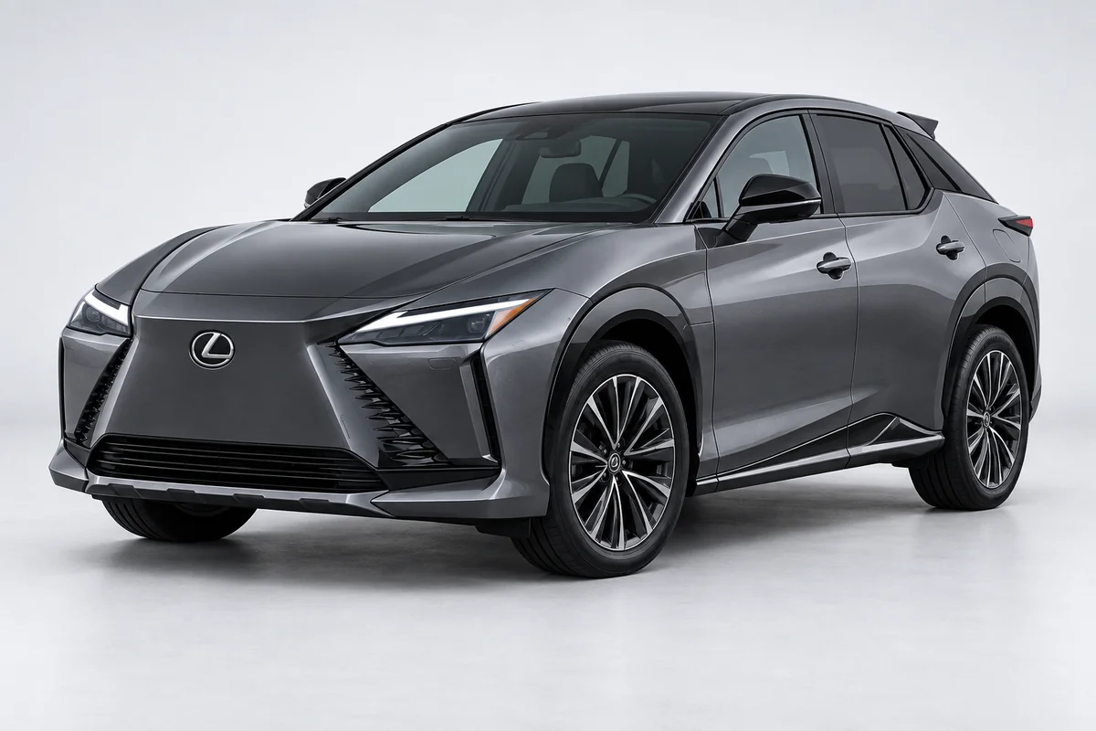 Lexus RZ — вид спереди в три четверти