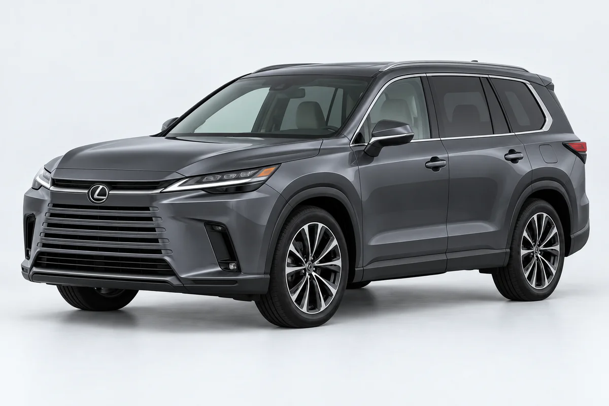 Lexus TX — вид спереди в три четверти