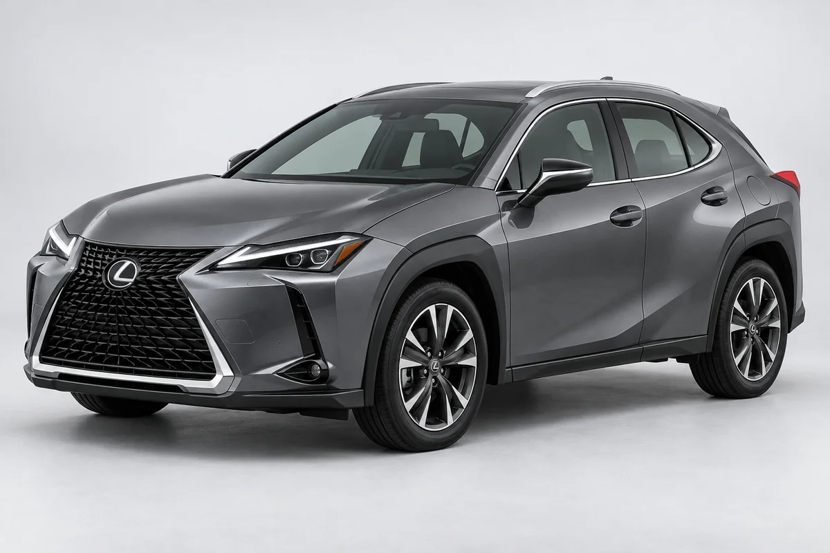 Lexus UX — вид спереди в три четверти