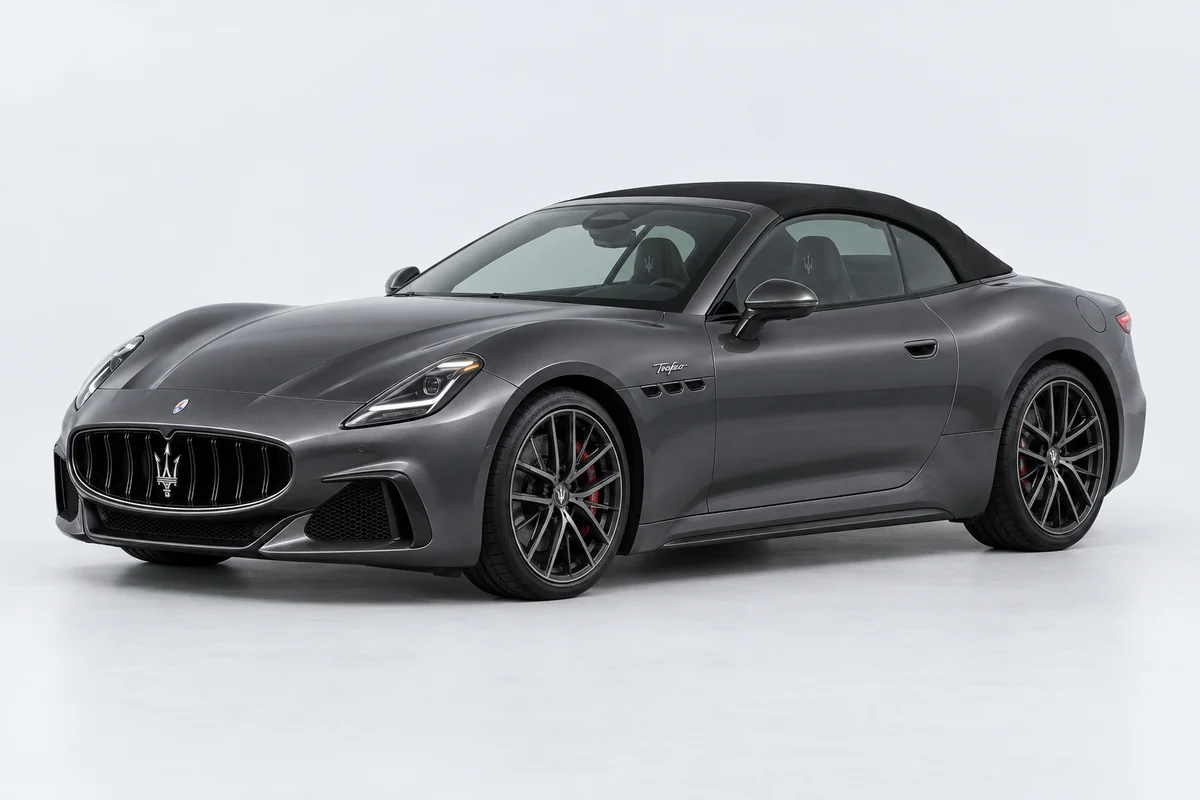 Maserati GranCabrio — вид спереди в три четверти