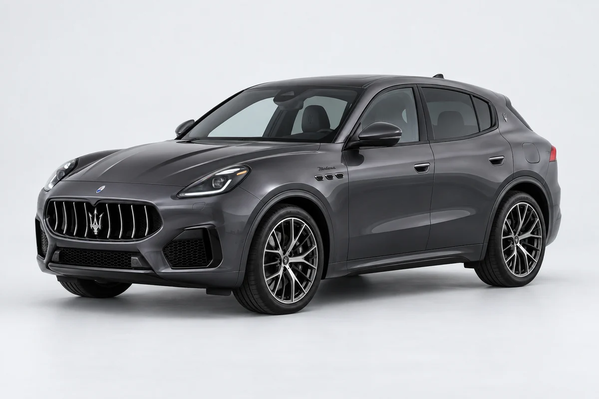 Maserati Grecale — вид спереди в три четверти
