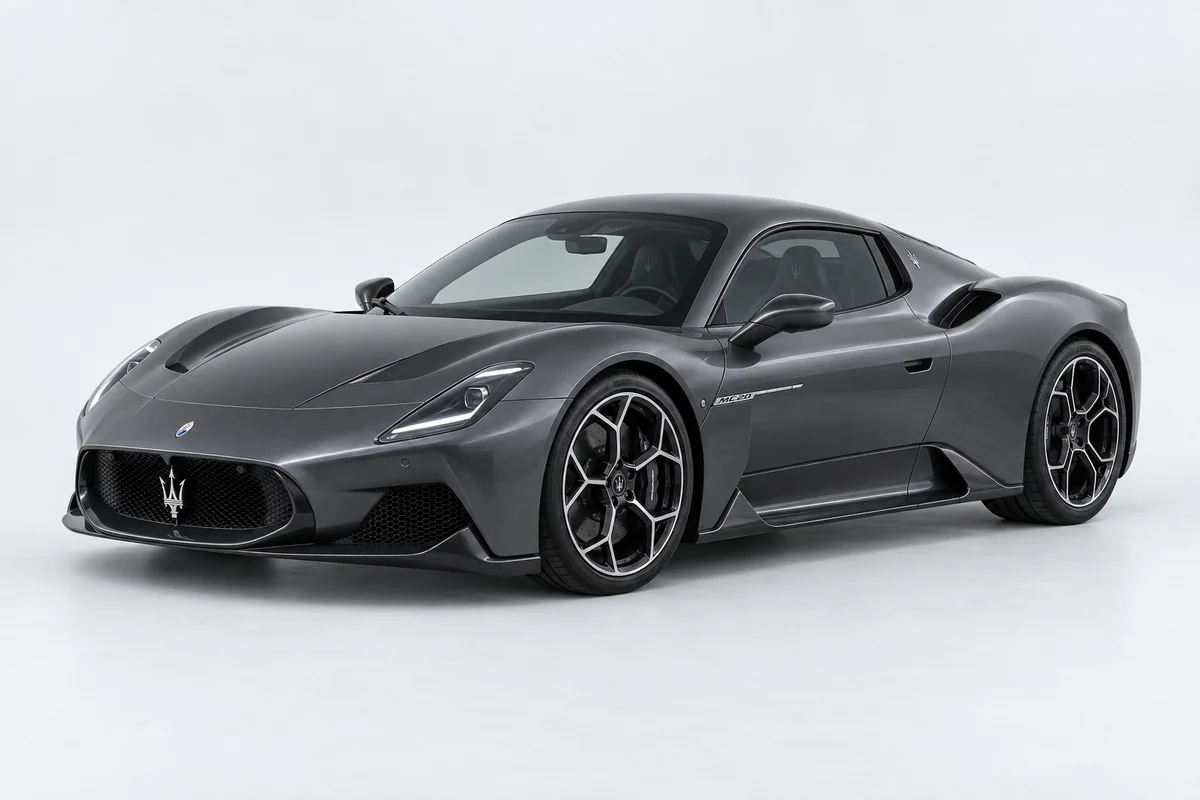 Maserati MC20 — вид спереди в три четверти