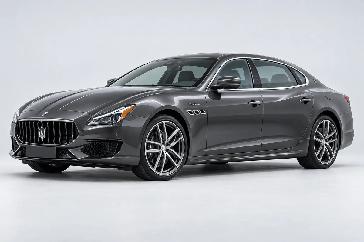 Maserati Quattroporte — вид спереди в три четверти