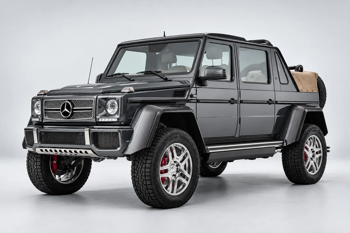 Maybach G 650 Landaulet — вид спереди в три четверти