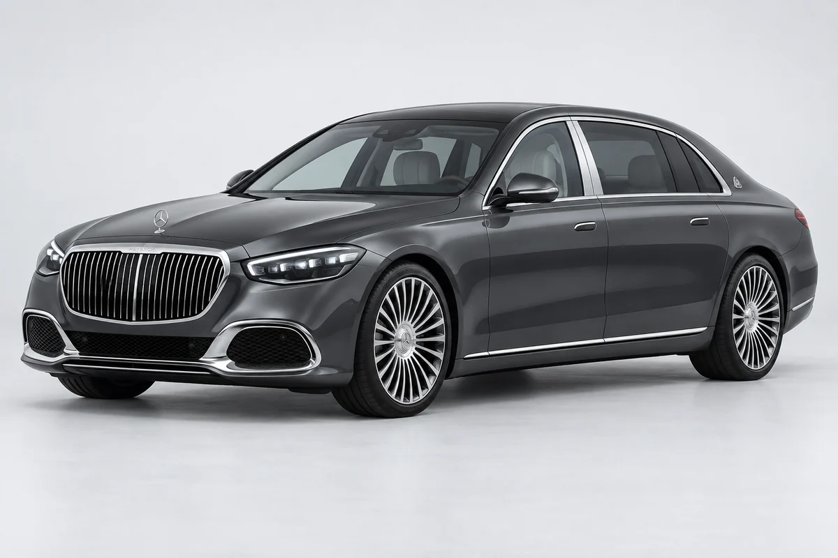 Maybach S-Class — вид спереди в три четверти