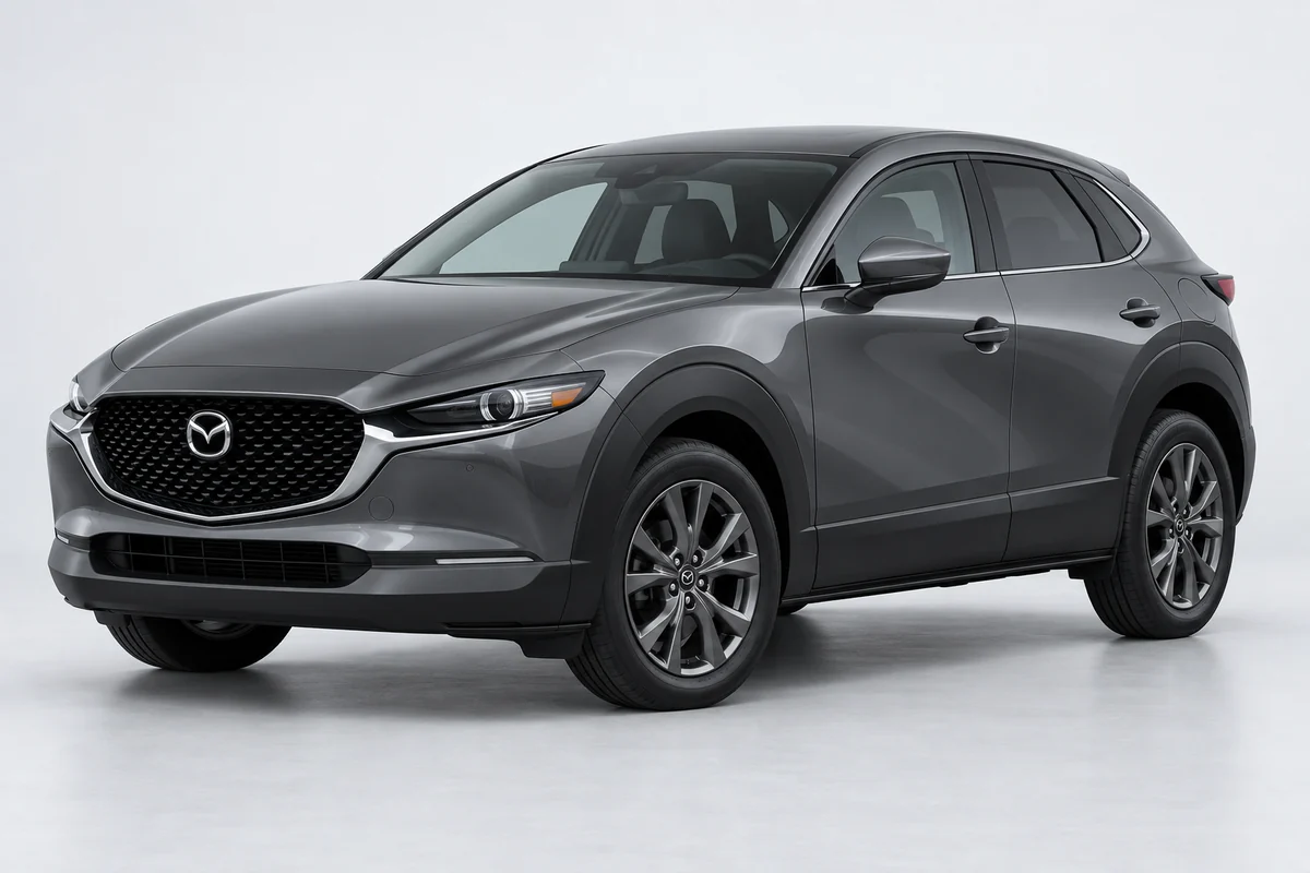 Mazda CX-30 — вид спереди в три четверти