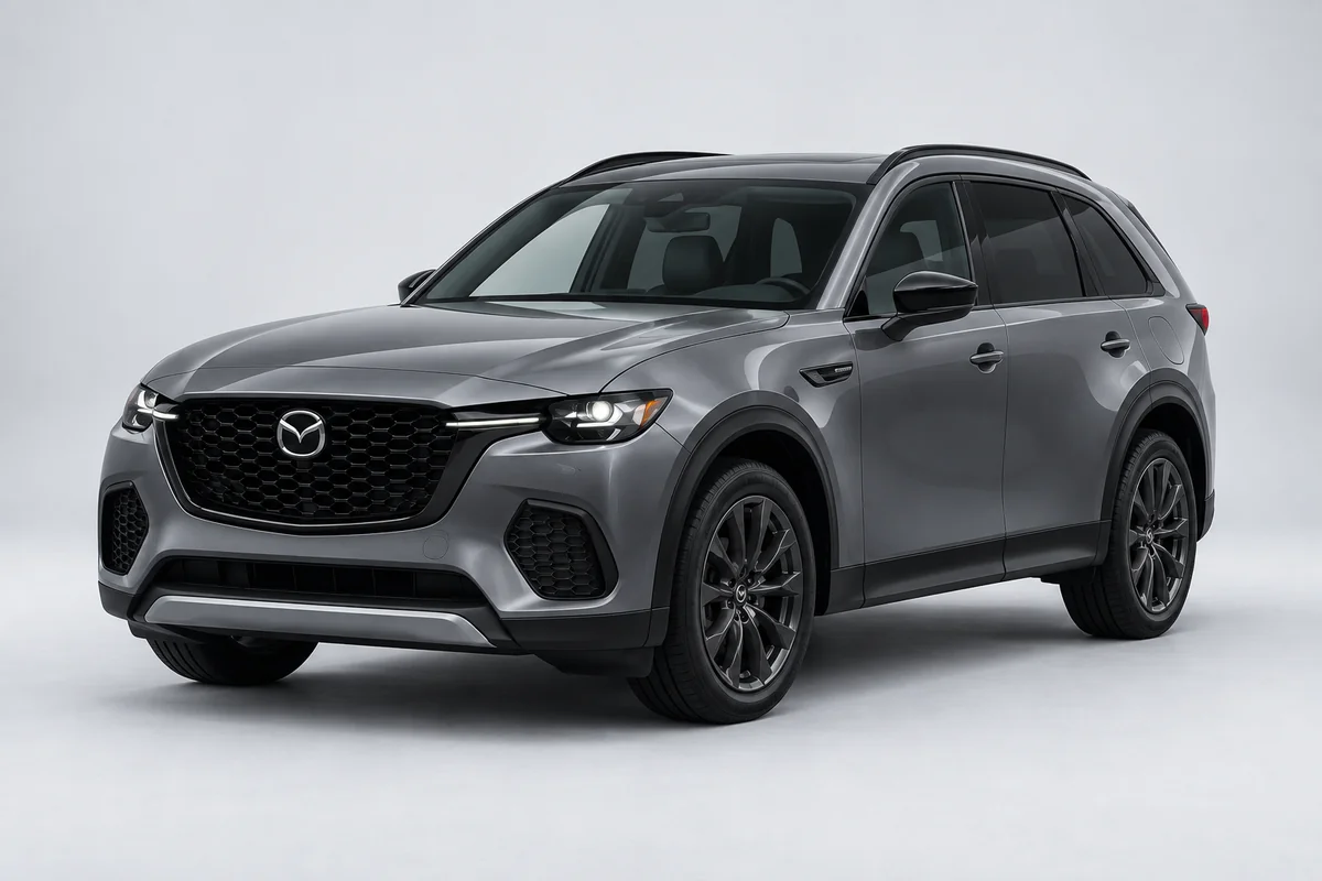 Mazda CX-70 — вид спереди в три четверти