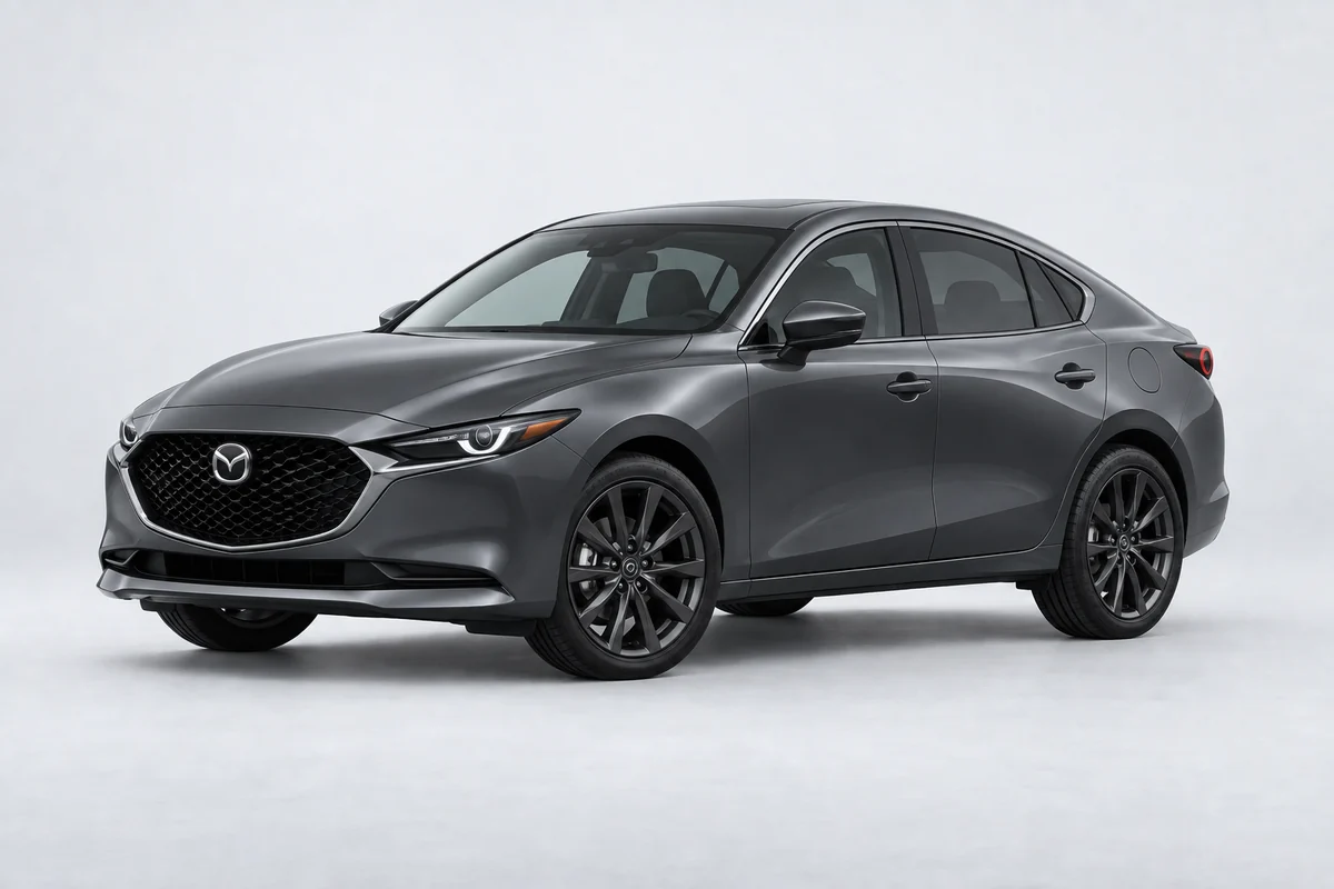 Mazda3 — вид спереди в три четверти