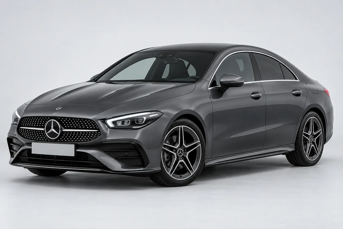 Mercedes-Benz CLA — вид спереди в три четверти