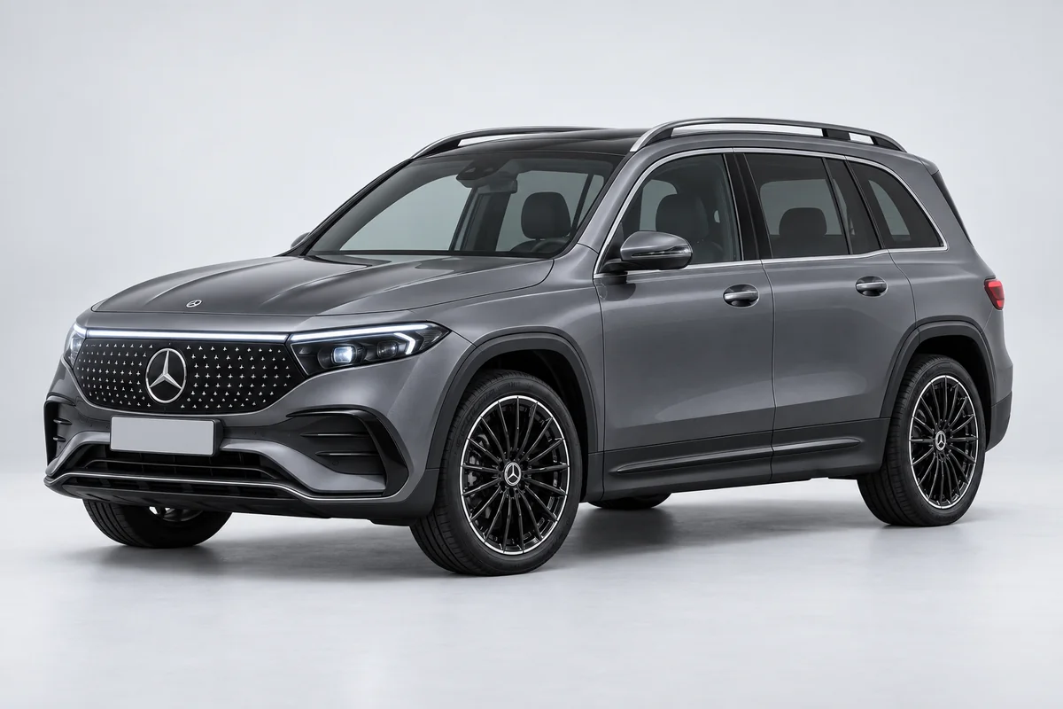 Mercedes-Benz EQB — вид спереди в три четверти
