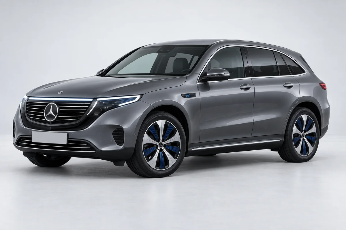 Mercedes-Benz EQC — вид спереди в три четверти