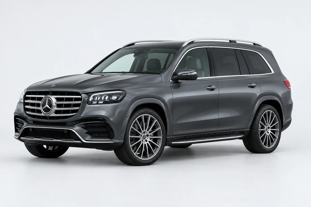 Mercedes-Benz GLS — вид спереди в три четверти