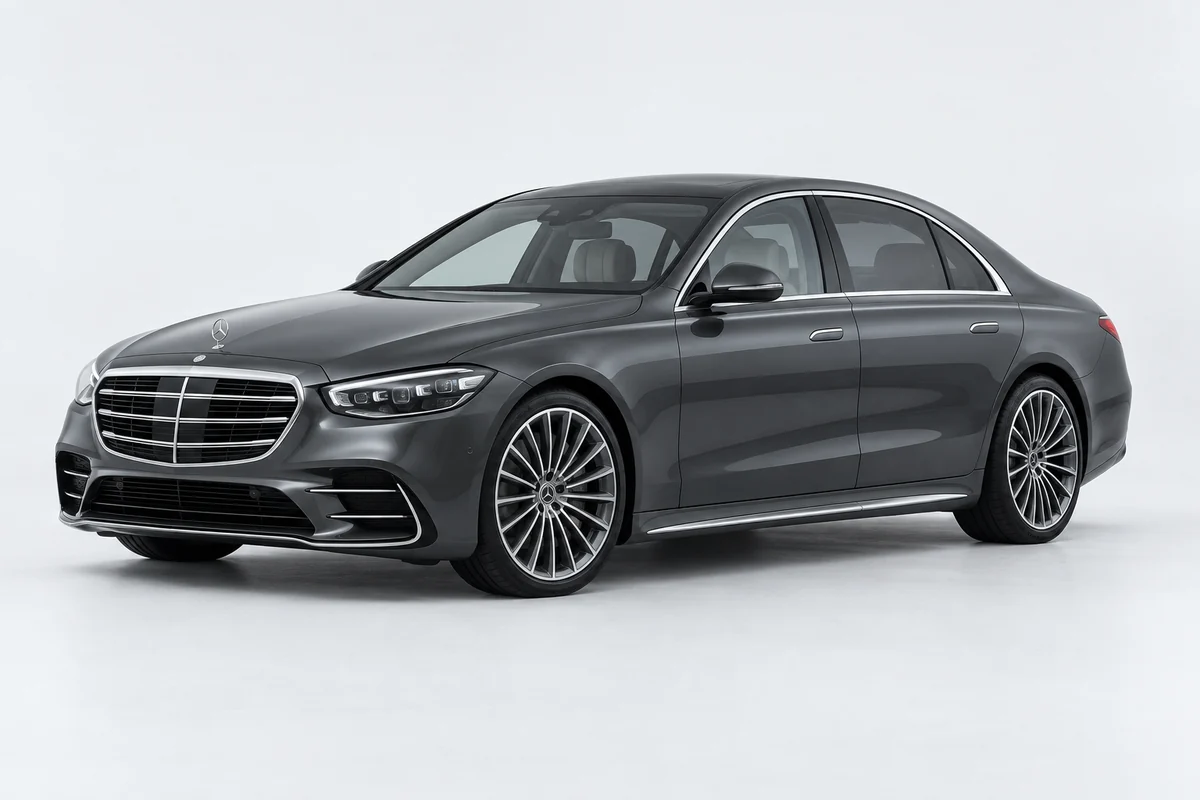 Mercedes-Benz S-Класс — вид спереди в три четверти