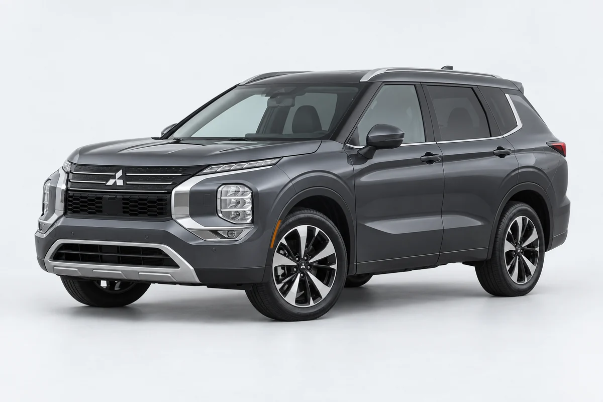 Mitsubishi Outlander — вид спереди в три четверти