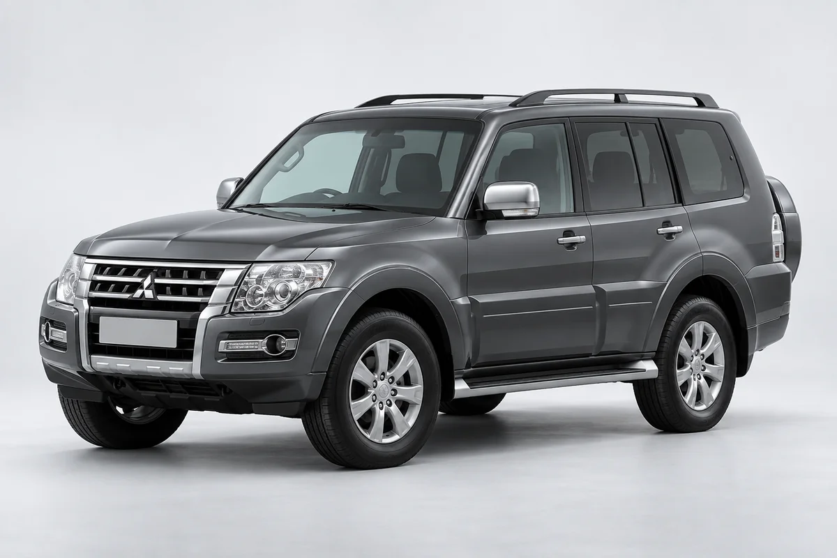 Mitsubishi Pajero — вид спереди в три четверти
