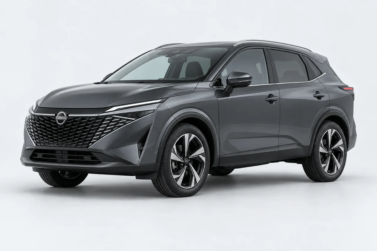 Nissan Qashqai — вид спереди в три четверти