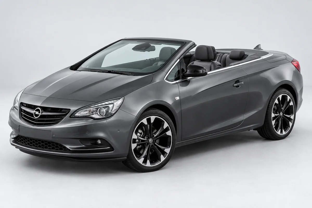 Opel Cascada — вид спереди в три четверти