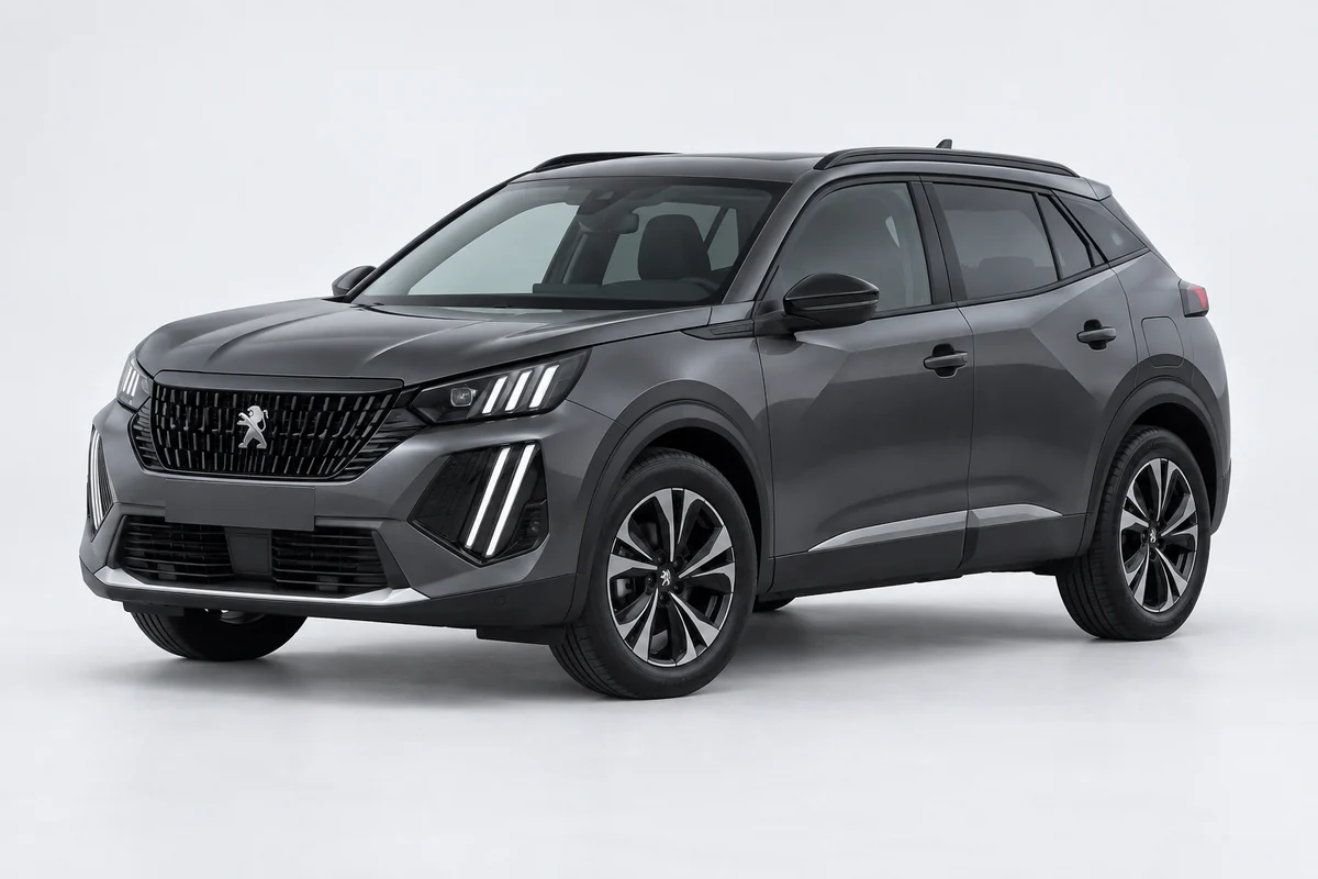 Peugeot 2008 — вид спереди в три четверти