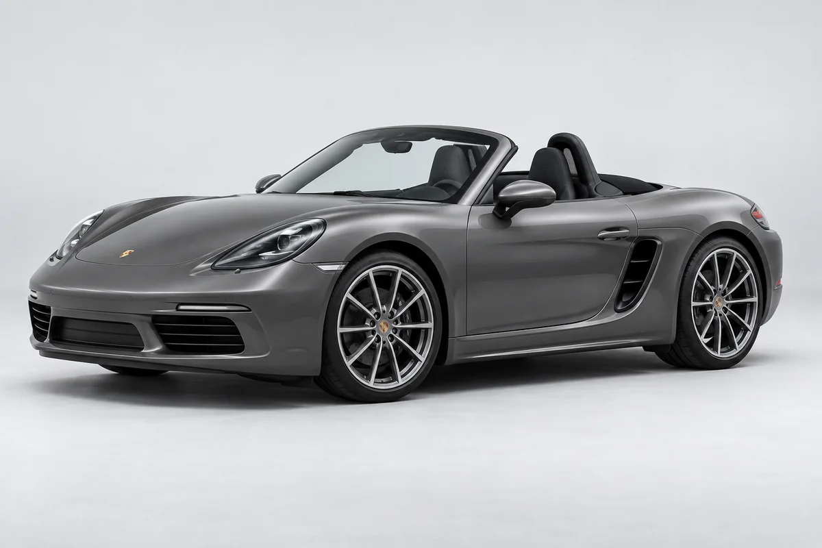 Porsche 718 Boxster — вид спереди в три четверти