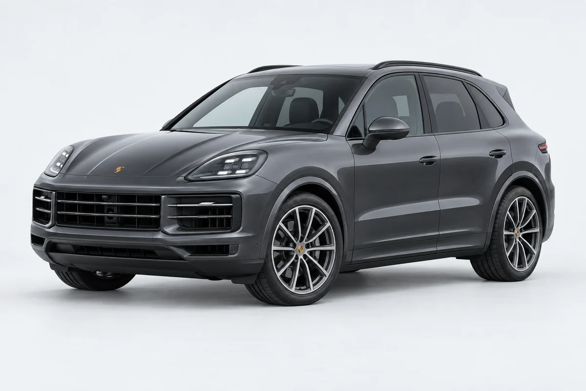 Porsche Cayenne — вид спереди в три четверти