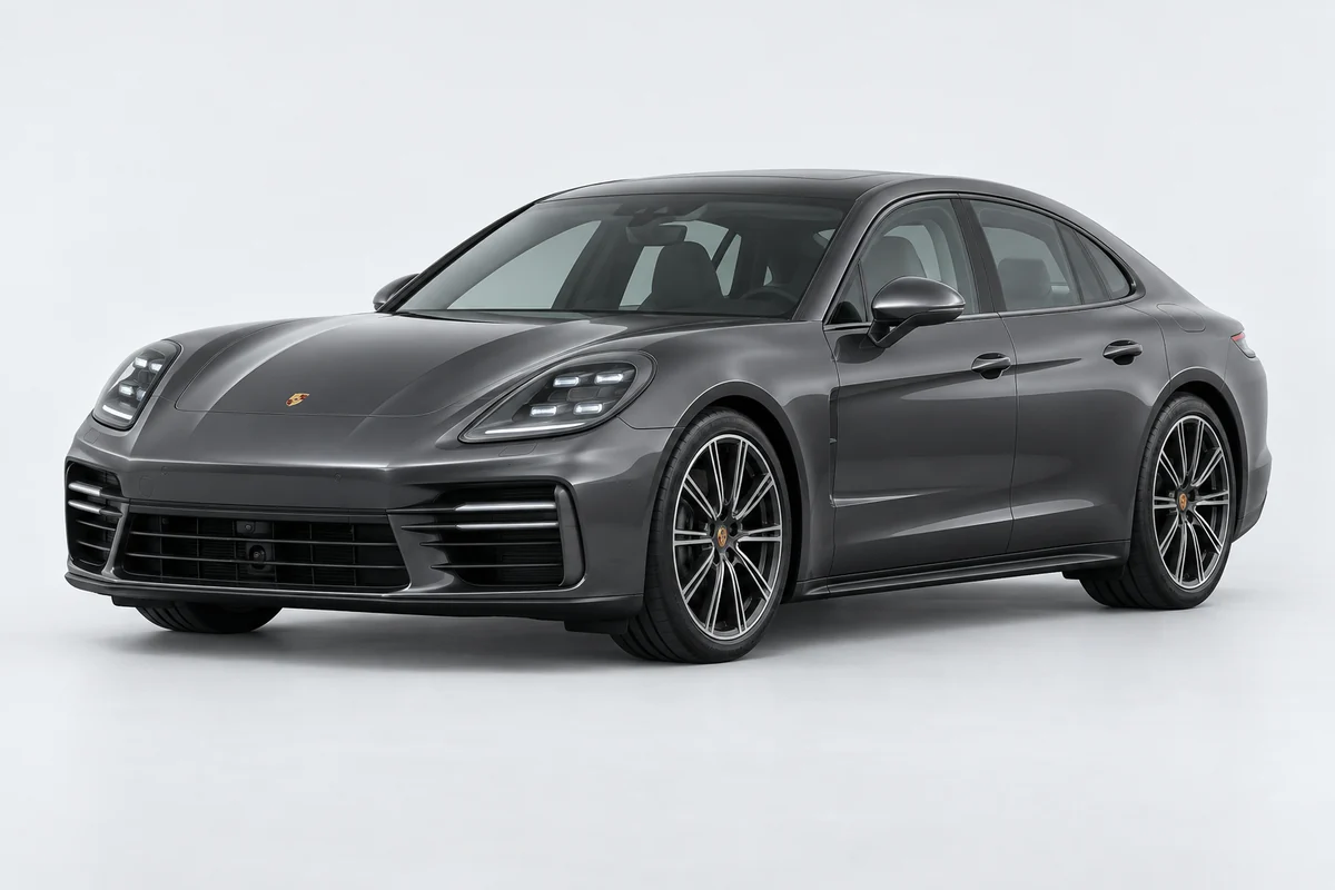 Porsche Panamera — вид спереди в три четверти