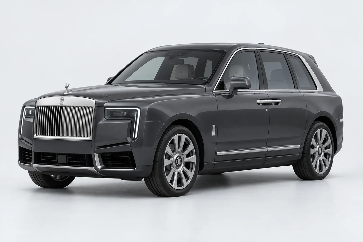 Rolls-Royce Cullinan — вид спереди в три четверти