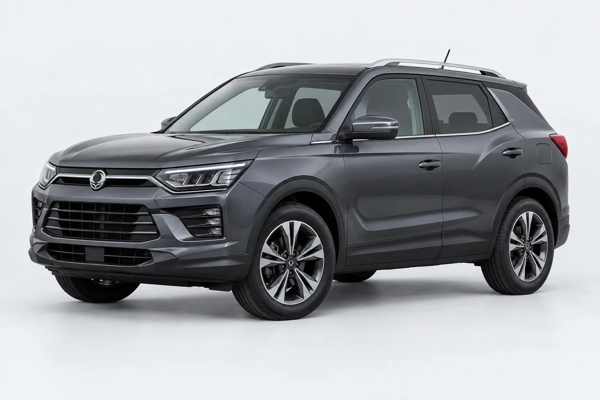 SsangYong Korando — вид спереди в три четверти