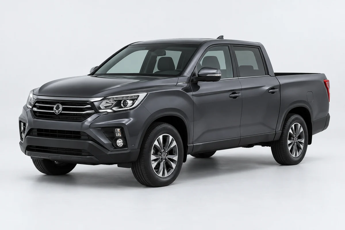 SsangYong Musso — вид спереди в три четверти