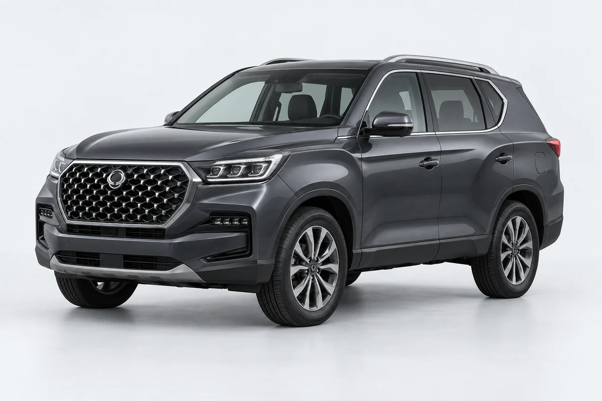 SsangYong Rexton — вид спереди в три четверти