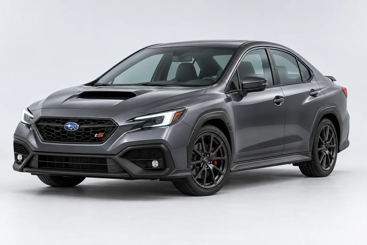 Subaru WRX — вид спереди в три четверти