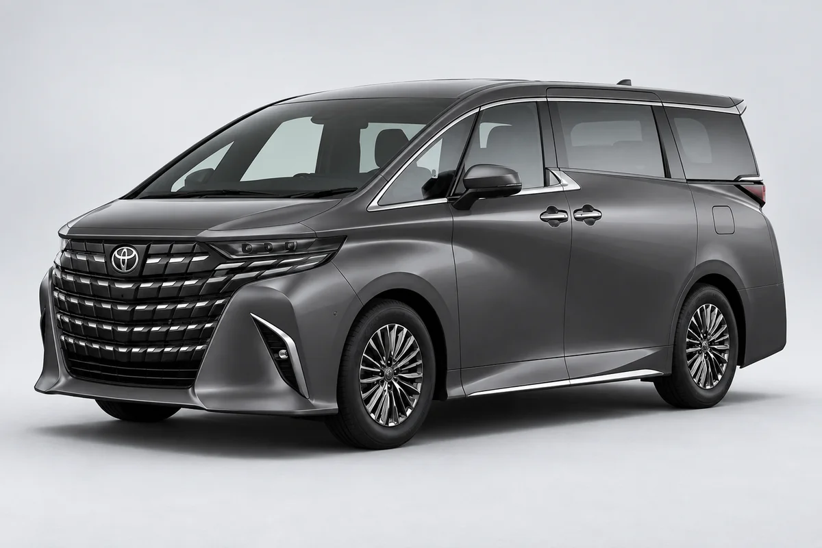 Toyota Alphard — вид спереди в три четверти
