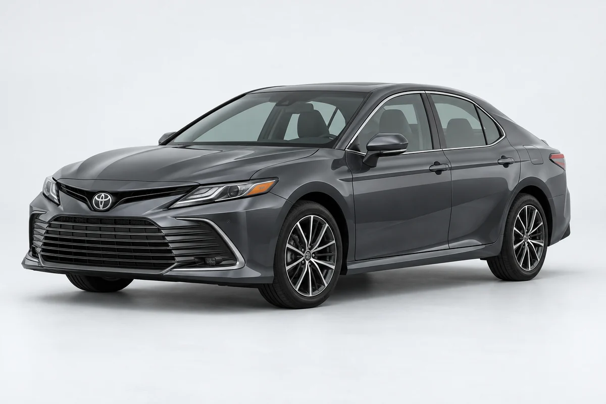Toyota Camry — вид спереди в три четверти