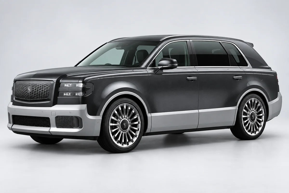 Toyota Century — вид спереди в три четверти