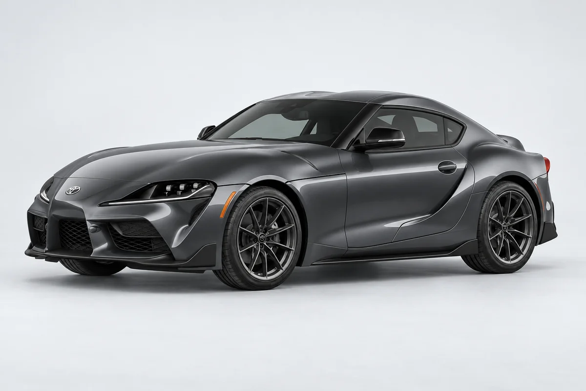 Toyota GR Supra — вид спереди в три четверти