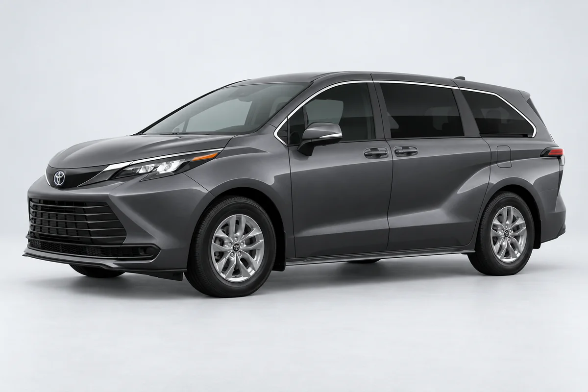 Toyota Sienna — вид спереди в три четверти